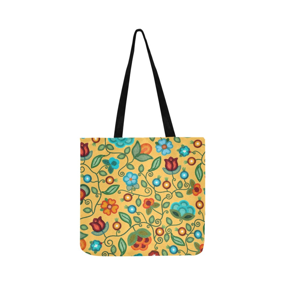 Prairie Fire Petals Honey Reusable Shopping Bag (Two sides)