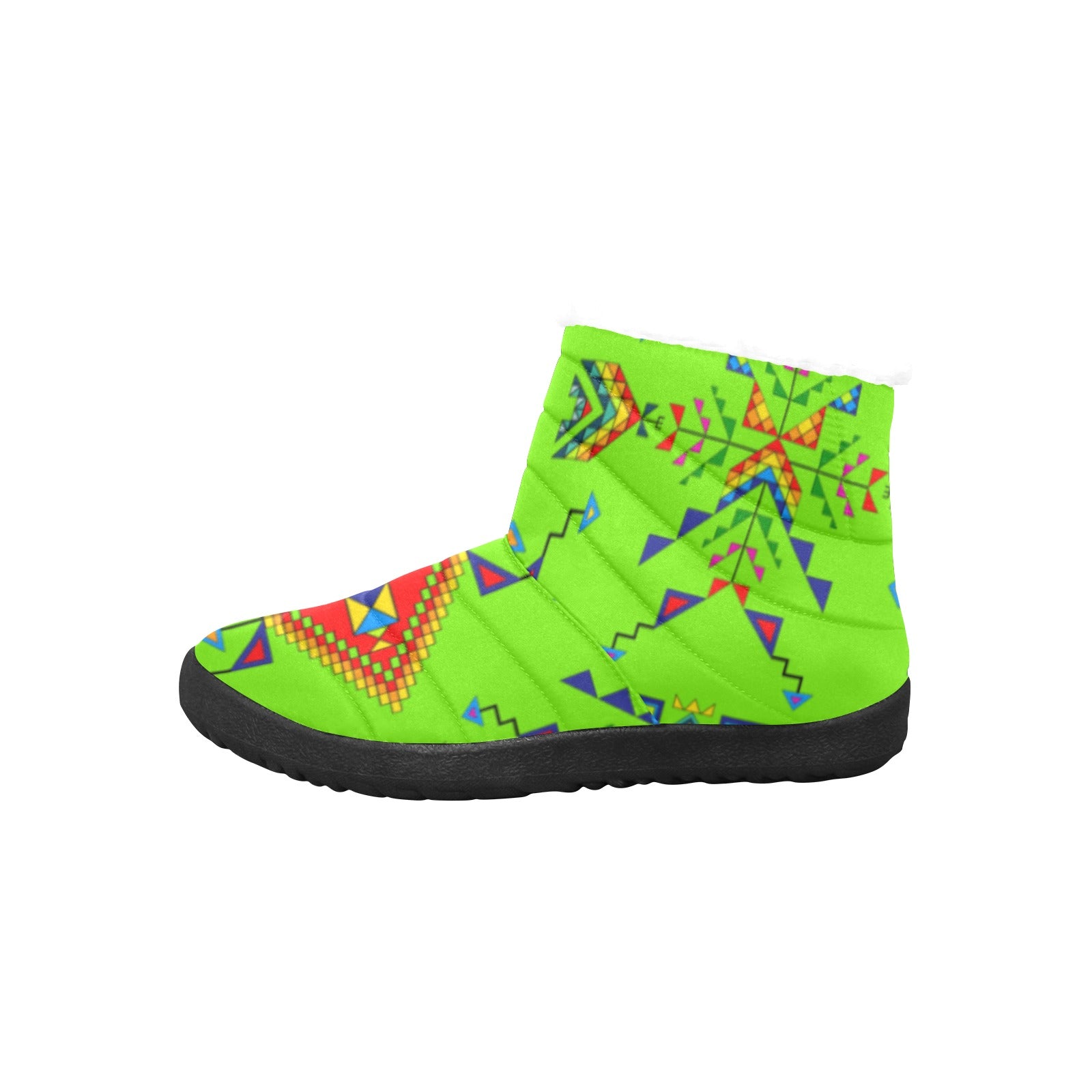 Buffalo Jump Neon Green Women's Padded Winter Boot