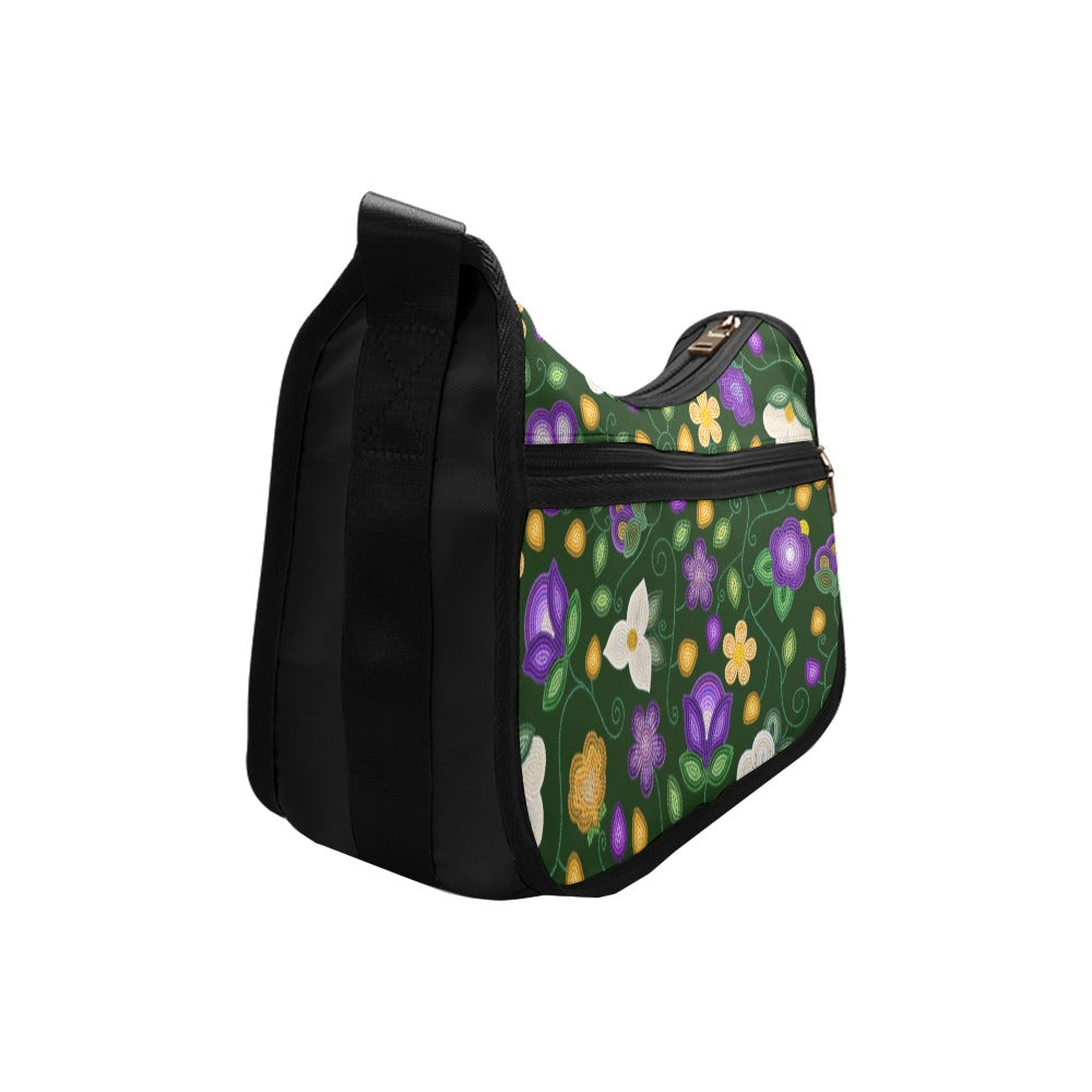 Midnight Moss Bloom Forest Crossbody Bag