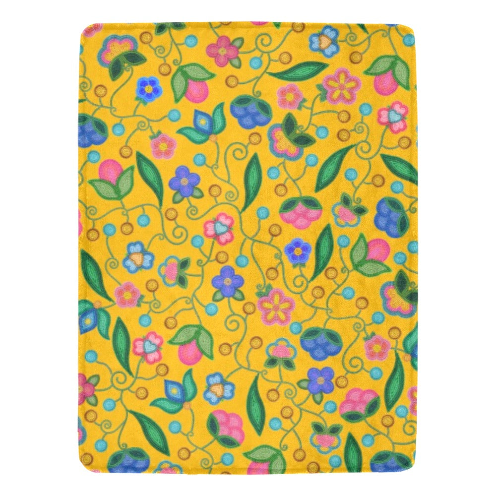 Skyberry Serenade Yellow Ultra-Soft Micro Fleece Blanket 60"x80"