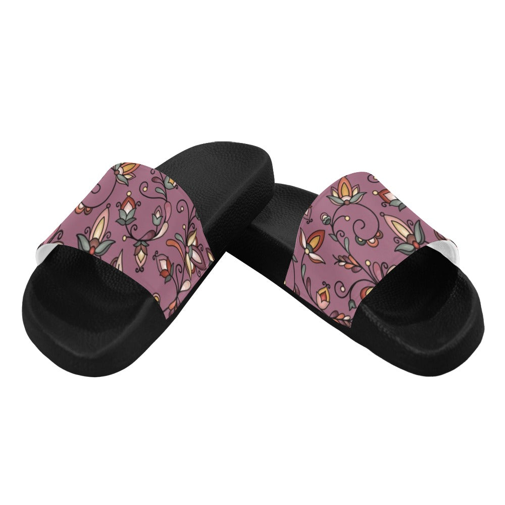 Burnt Sky Petals Magenta Women's Slide Sandals