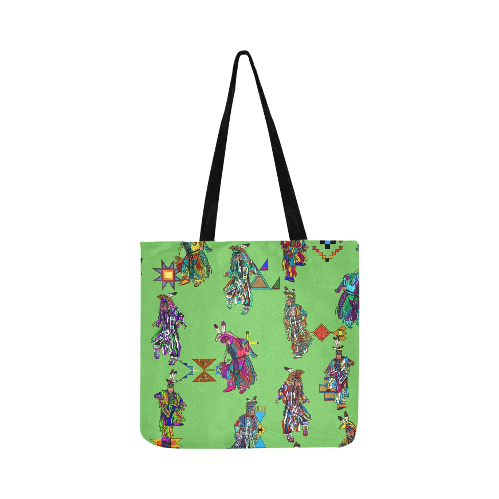 Men's Grass Dancers Grass Reusable Shopping Bag (Two sides)
