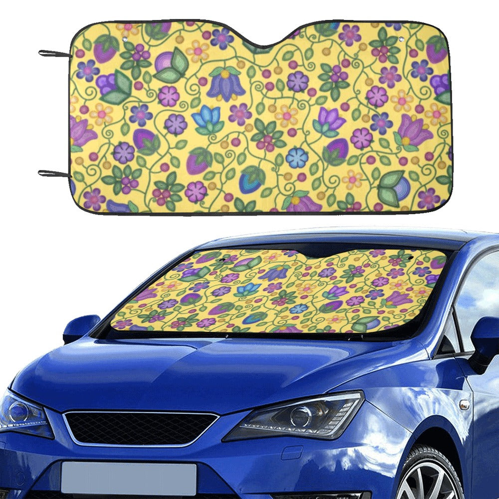 Bloom Uplift Yellow Car Sun Shade 55"x30"
