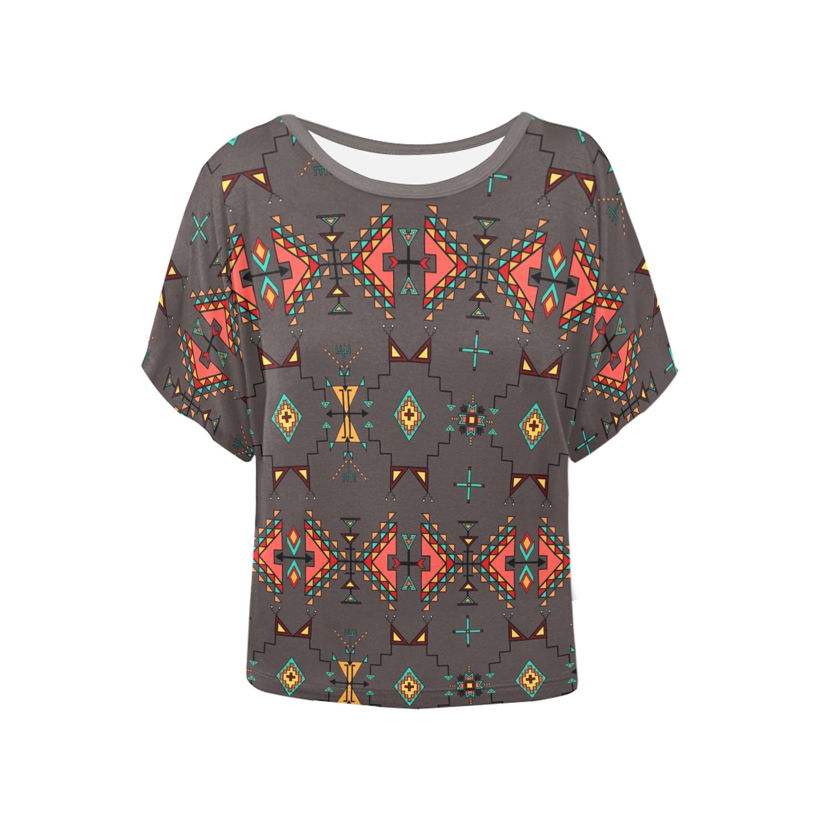 Thunder Flight Gray Women's Batwing-Sleeved Blouse T shirt