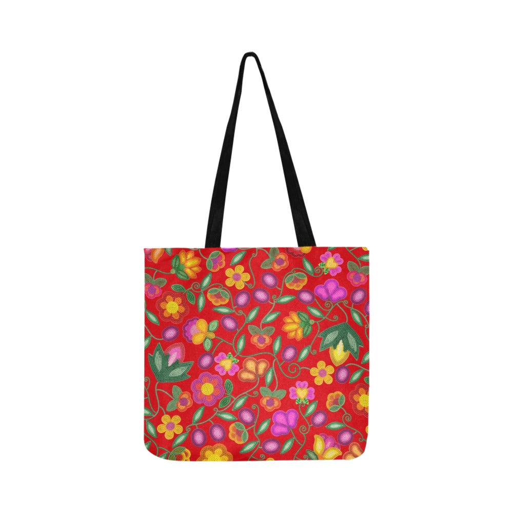 Boreal Bounty Red Reusable Shopping Bag (Two sides)