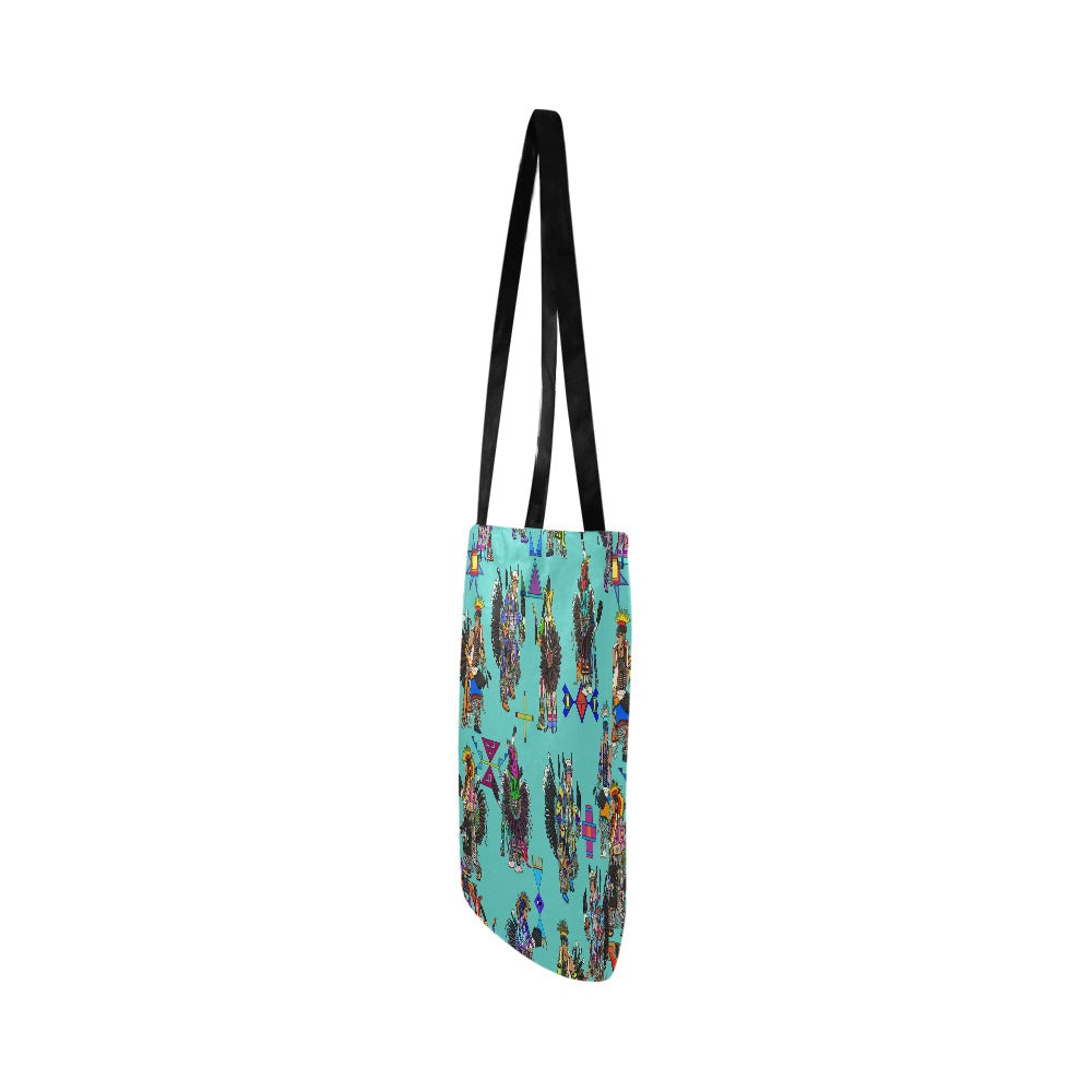 Men's Tradish Dancers Eggshell Blue Reusable Shopping Bag (Two sides)