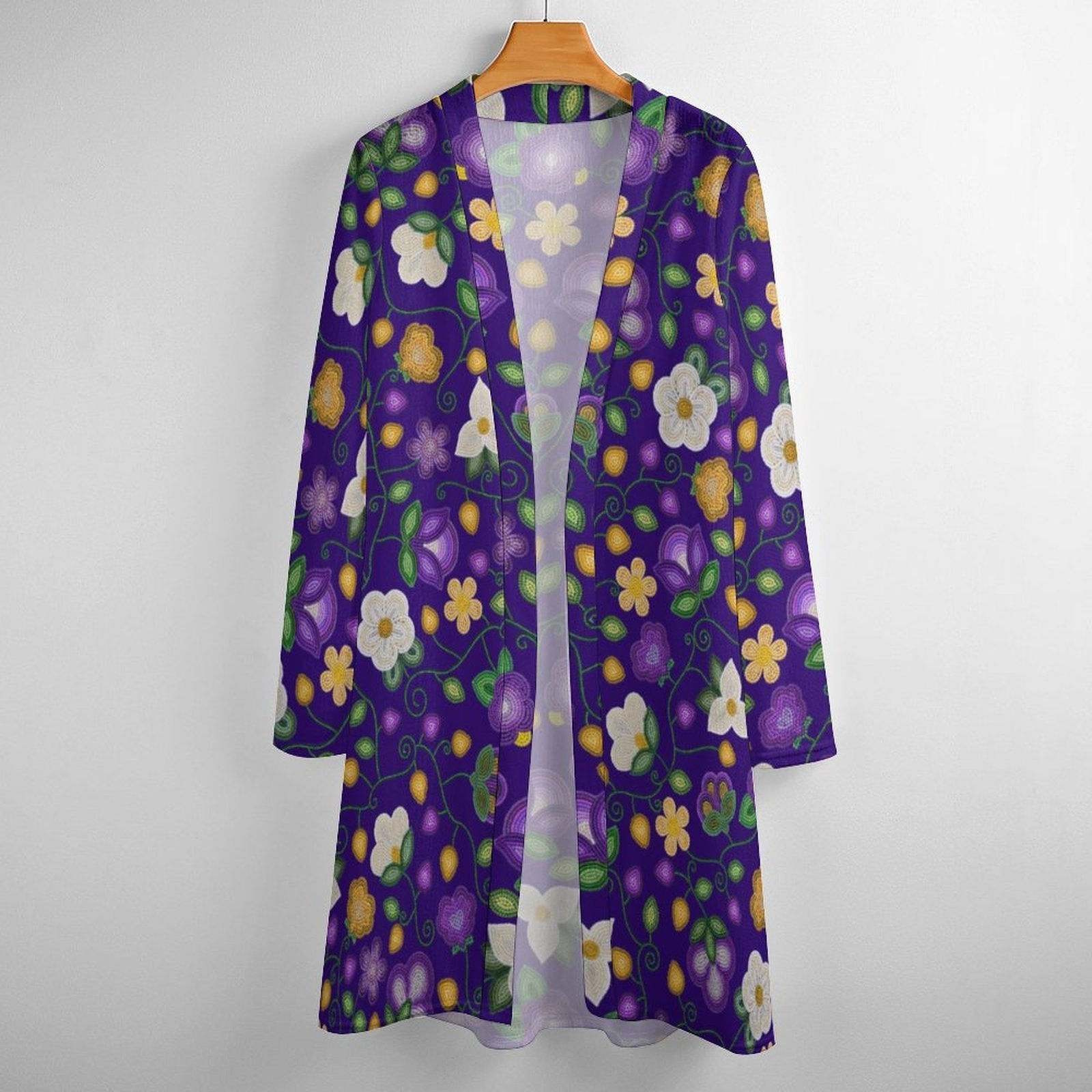 Midnight Moss Bloom Aubergine Cardigan