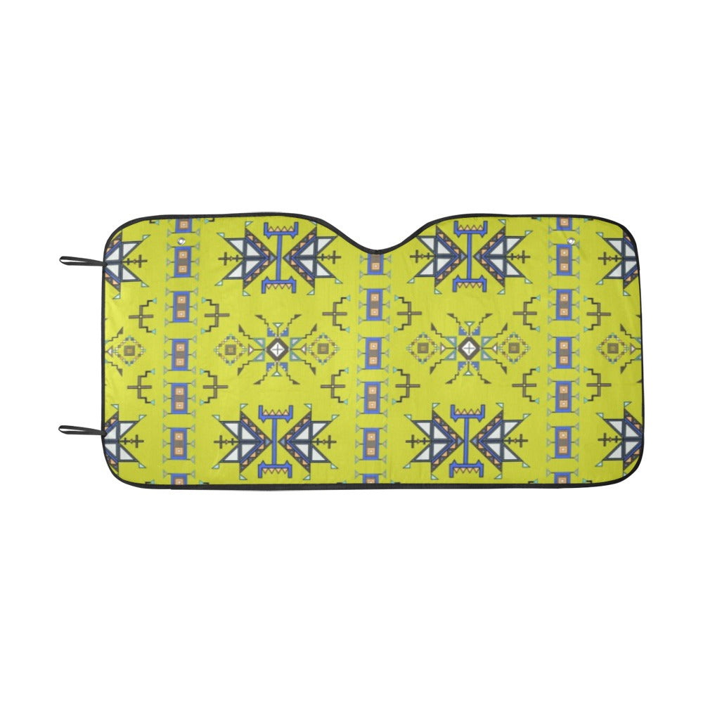 Eagle Strike Lime Car Sun Shade 55"x30"