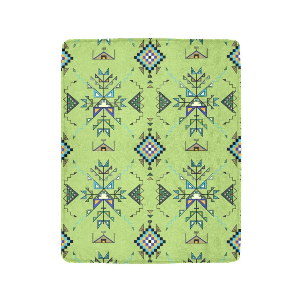 Bear Shield Green Ultra-Soft Micro Fleece Blanket 40"x50"