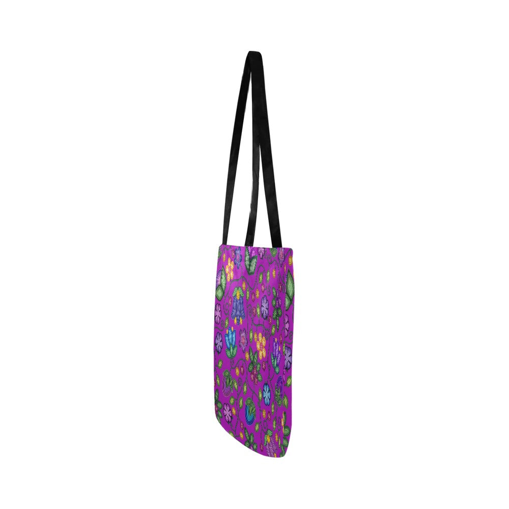 Bloom Uplift Purple Reusable Shopping Bag (Two sides)