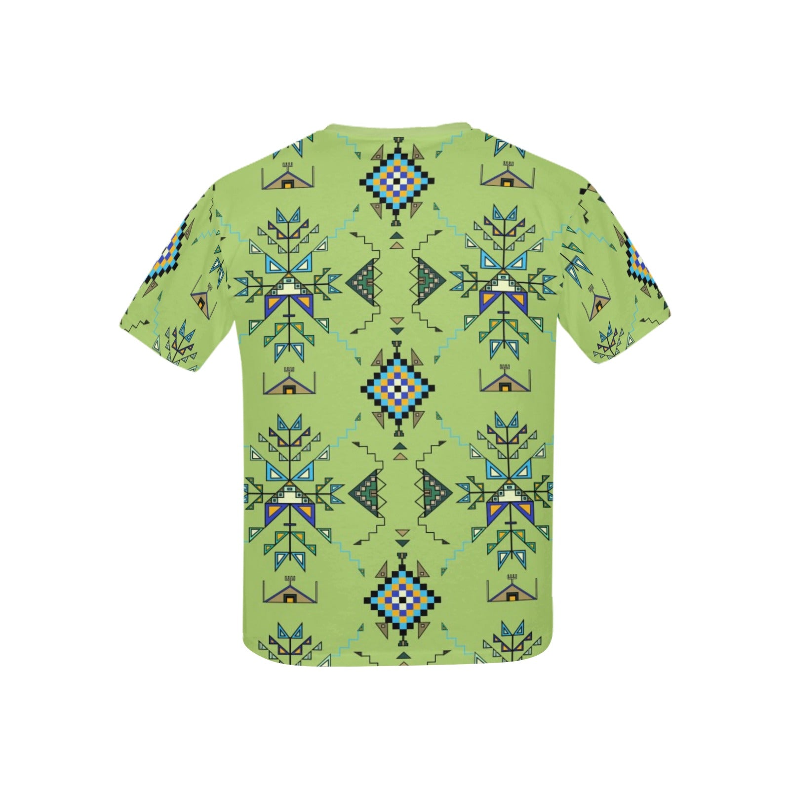 Bear Shield Green Kids' T-shirt (USA Size)