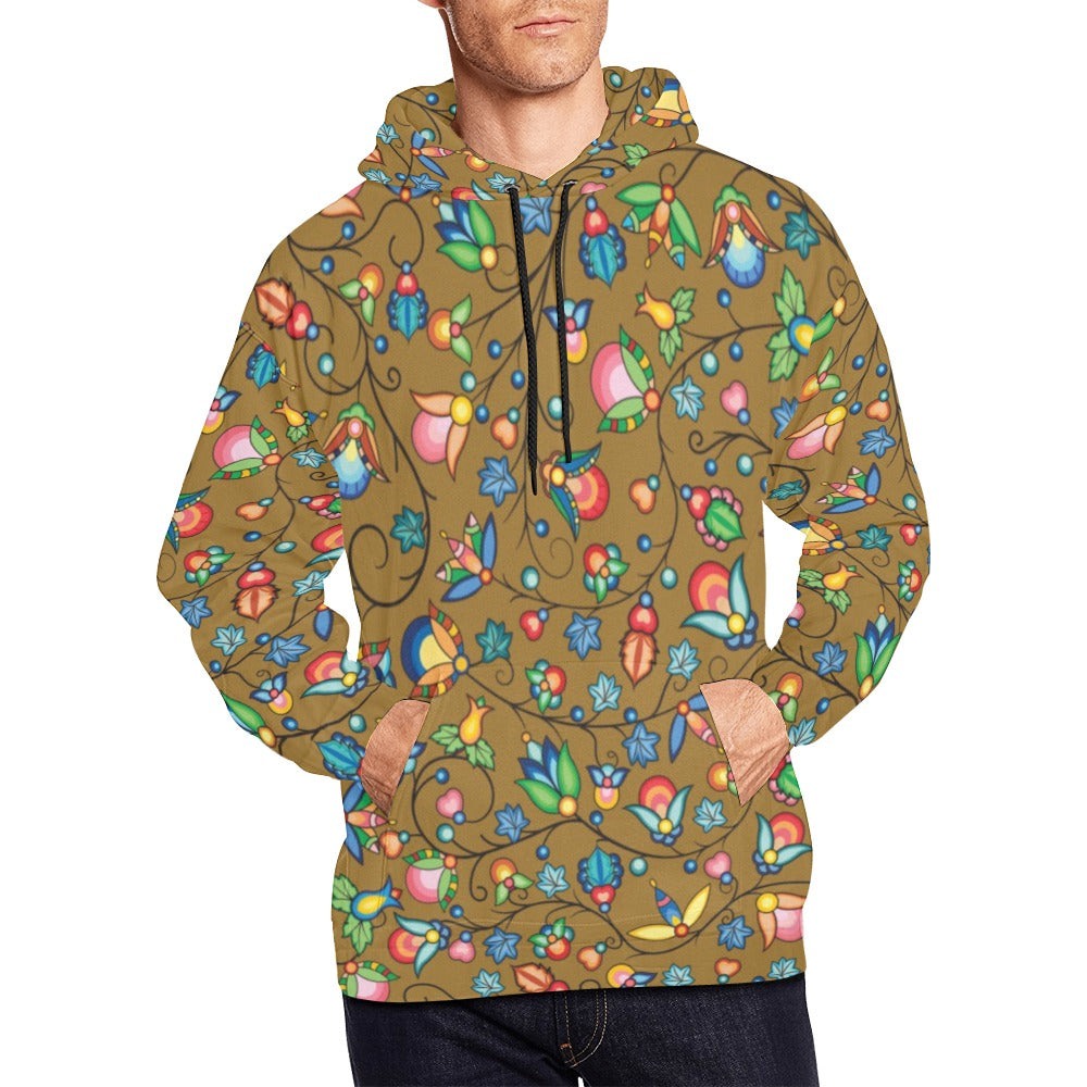 Prairie Plains Spirit Fall Leaves Hoodie for Men (USA Size)