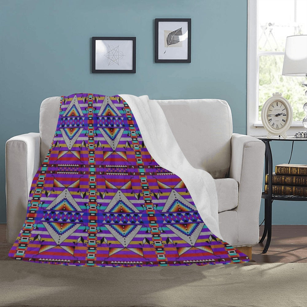 Medicine Blessing Purple Ultra-Soft Micro Fleece Blanket 50"x60"
