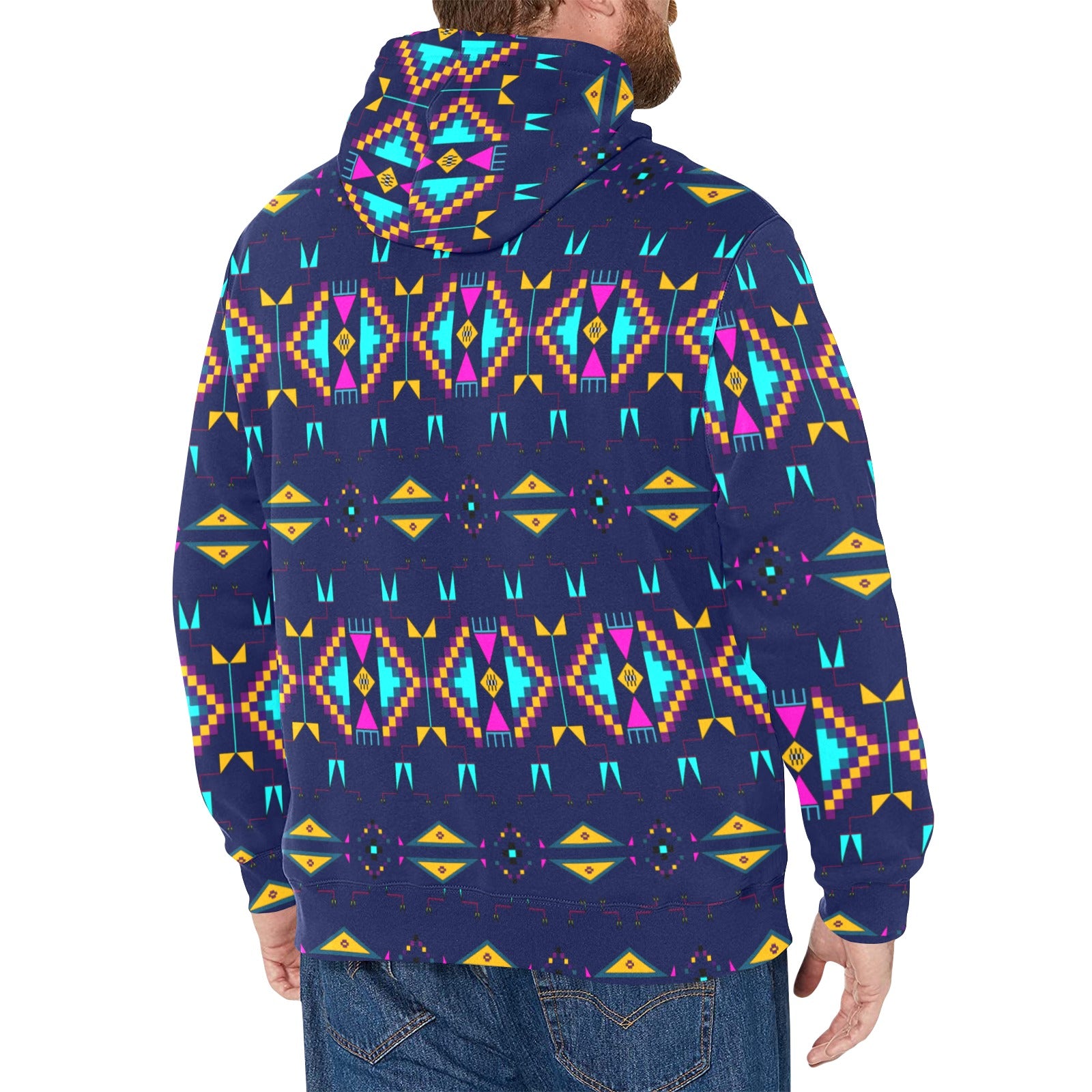 Rite of Passage Prairie Night Men's Long Sleeve Fleece Hoodie