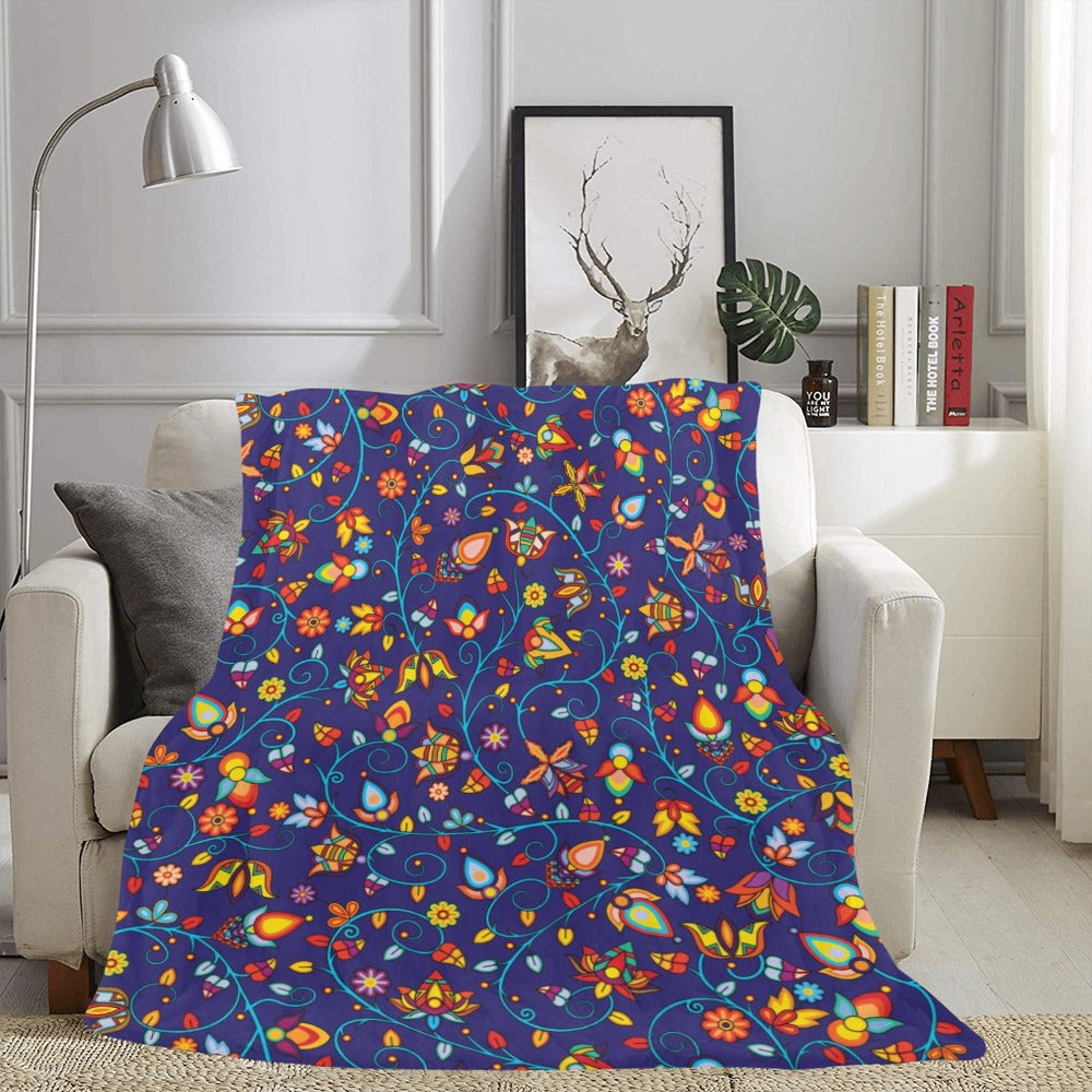 Thorny Path Blue Ultra-Soft Micro Fleece Blanket 60"x80"