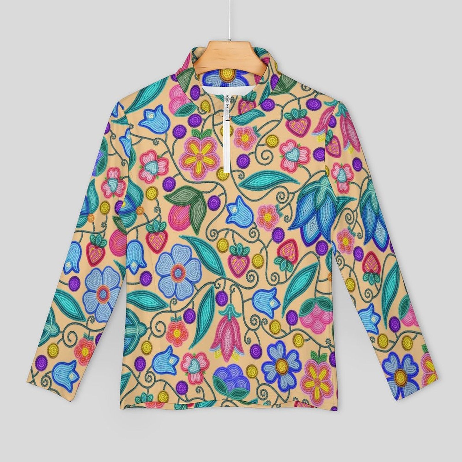Sweet Offering Cream Long Sleeve Yoga Shirt