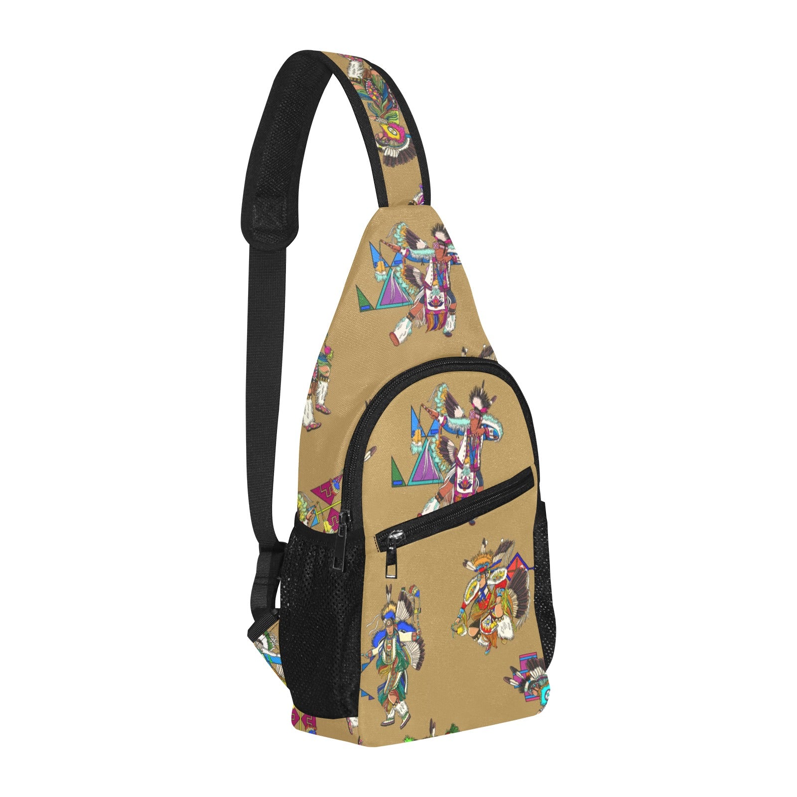 Men's Fancy Dancers Earth Chest Bag
