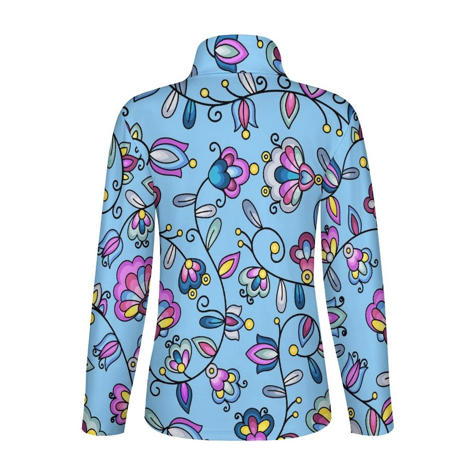 Autumn Bundle Blessing Blue Long Sleeve Yoga Shirt