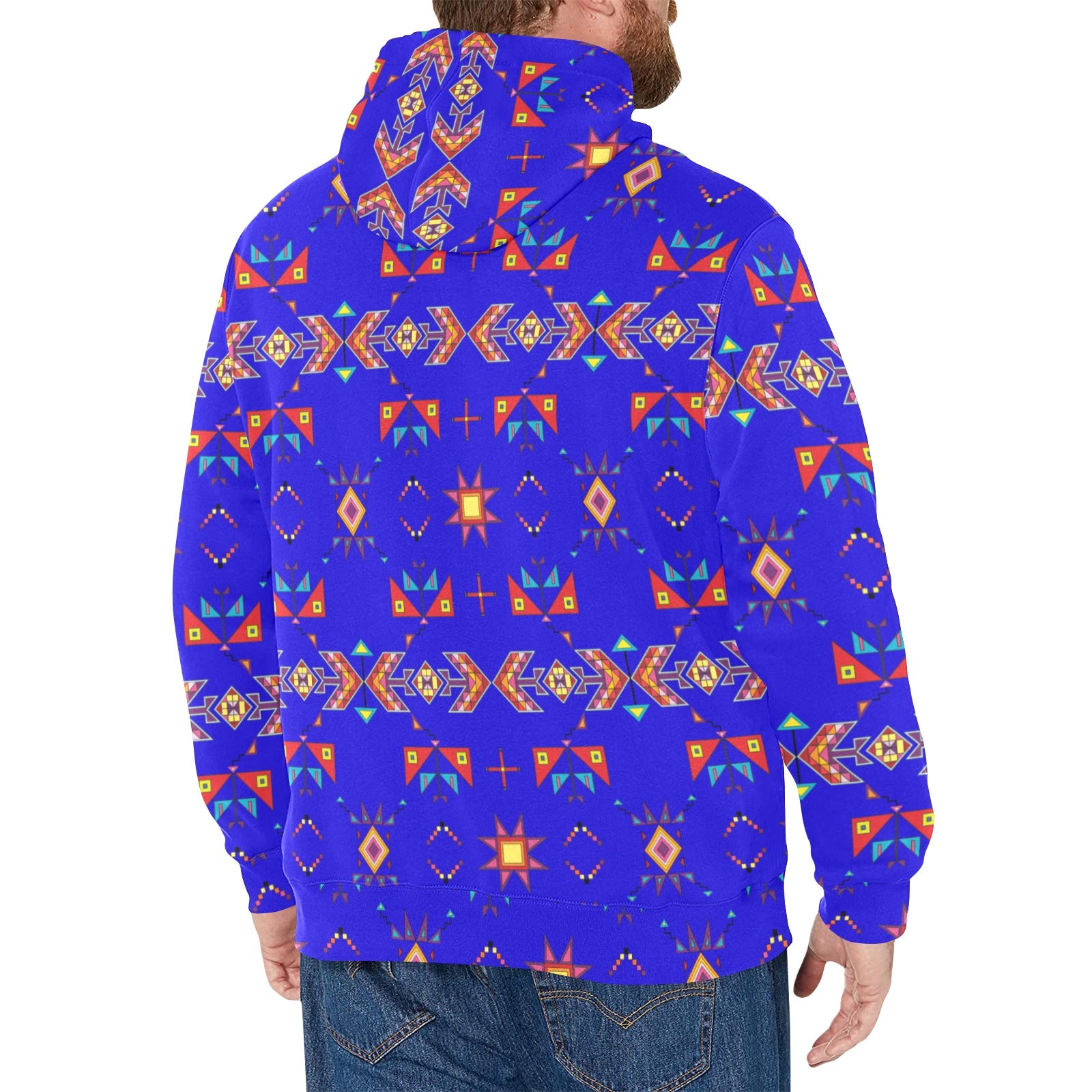 Scattered Generations Royal Men's Long Sleeve Fleece Hoodie