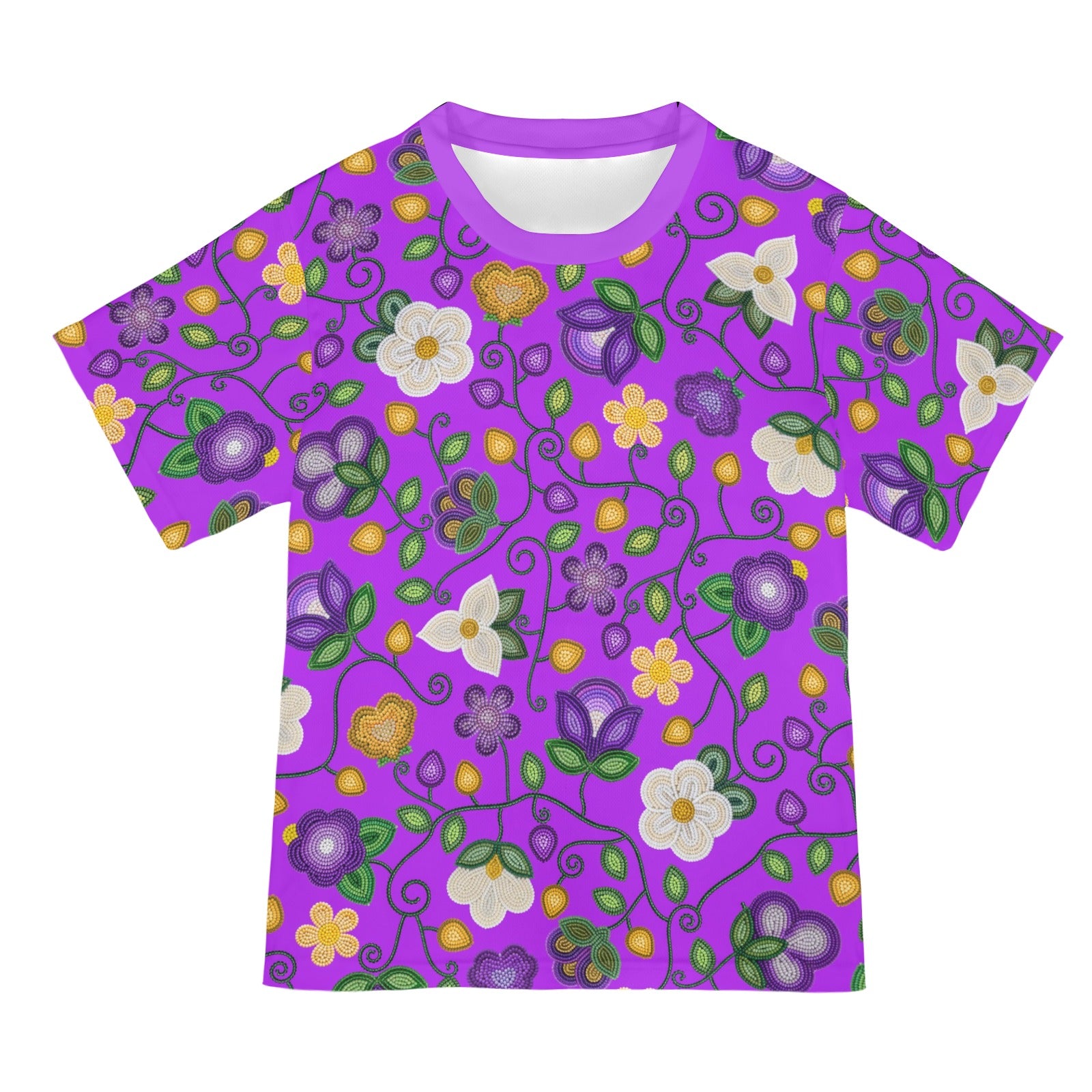 Midnight Moss Bloom Purple T-shirt for Women