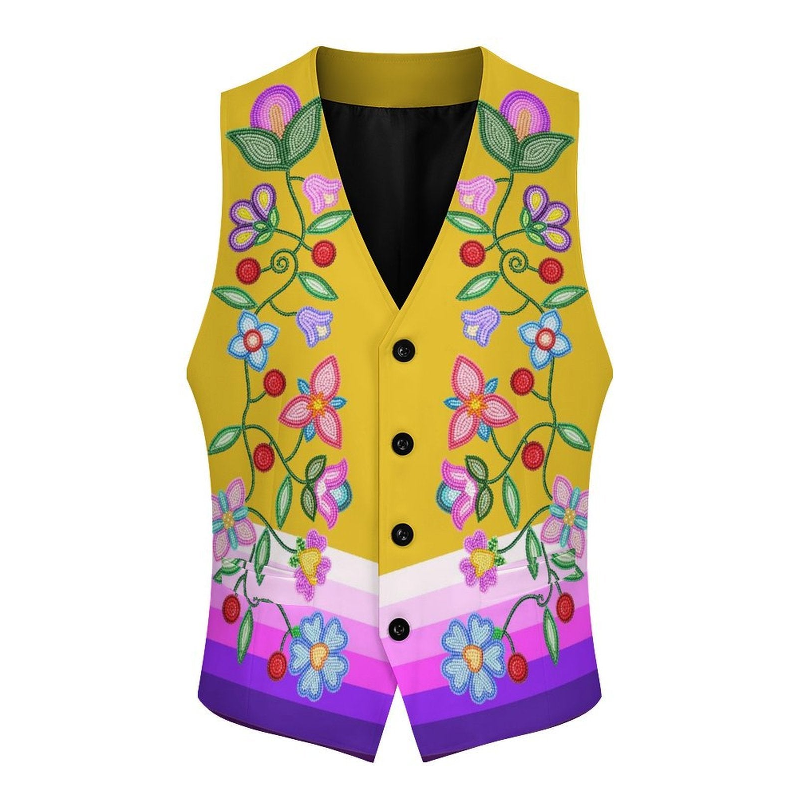 Petal Harmony Women's Sleeveless Suit Vest