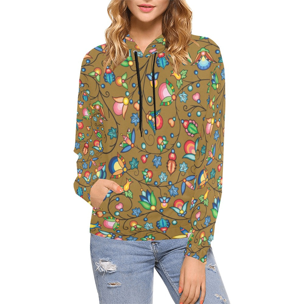 Prairie Plains Spirit Fall Leaves Hoodie for Women (USA Size)