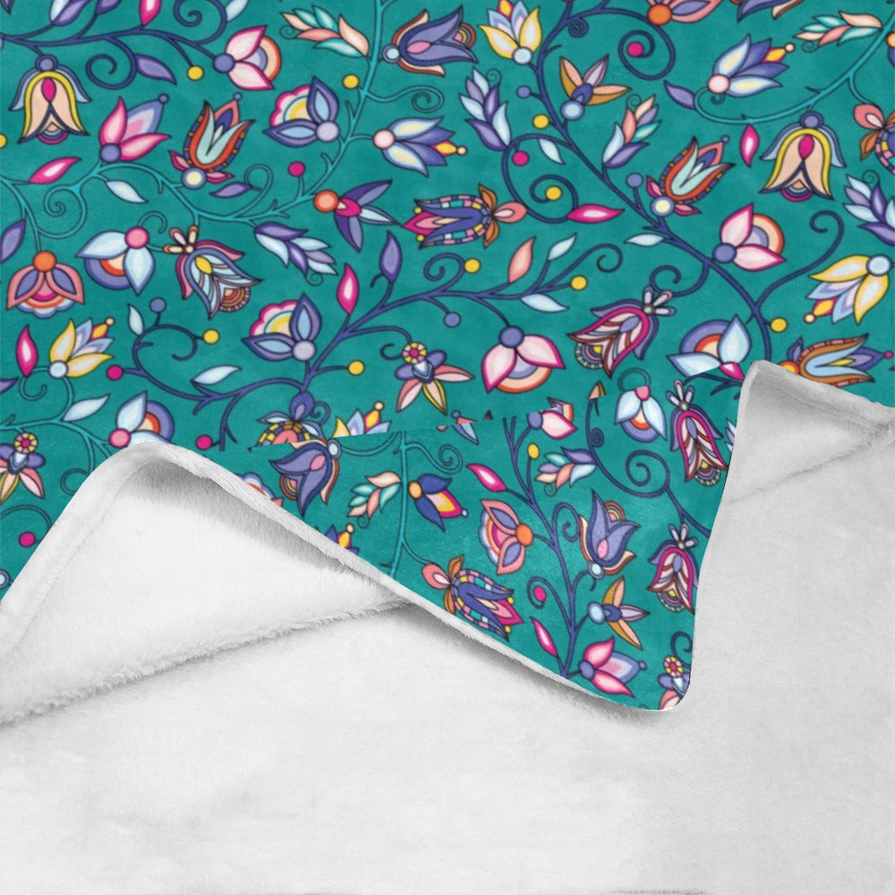 Buffalo Bloom Turquoise Ultra-Soft Micro Fleece Blanket 50"x60"