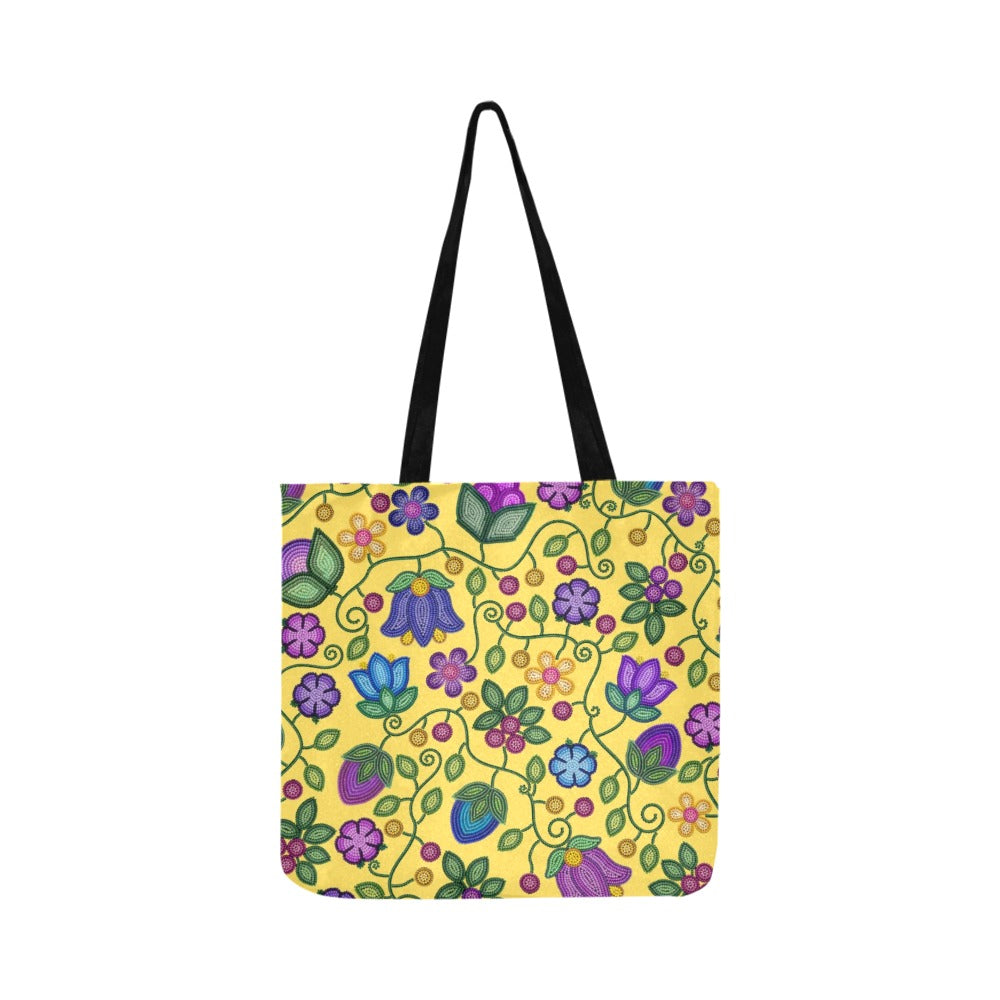 Bloom Uplift Yellow Reusable Shopping Bag (Two sides)