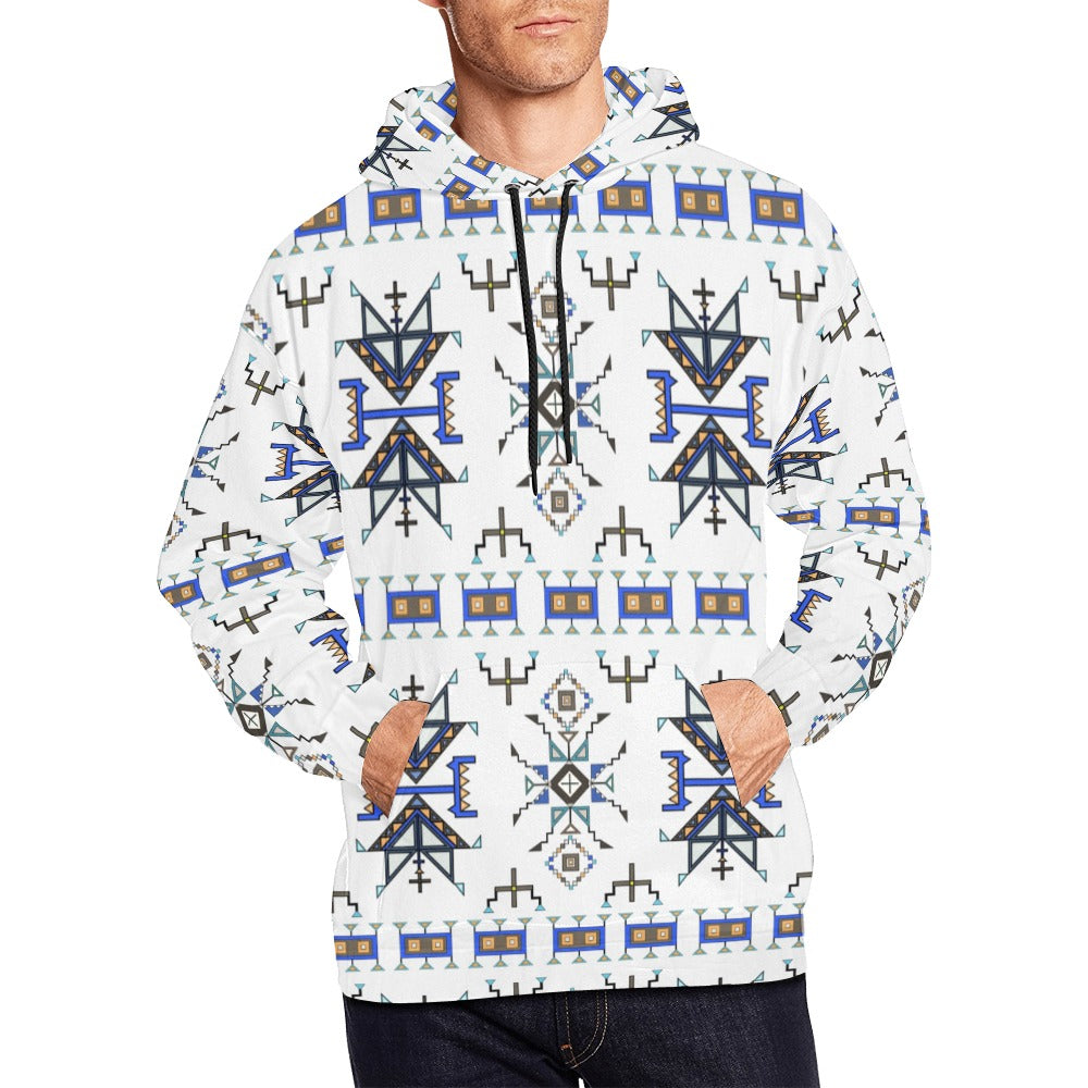 Eagle Strike White Hoodie for Men (USA Size)