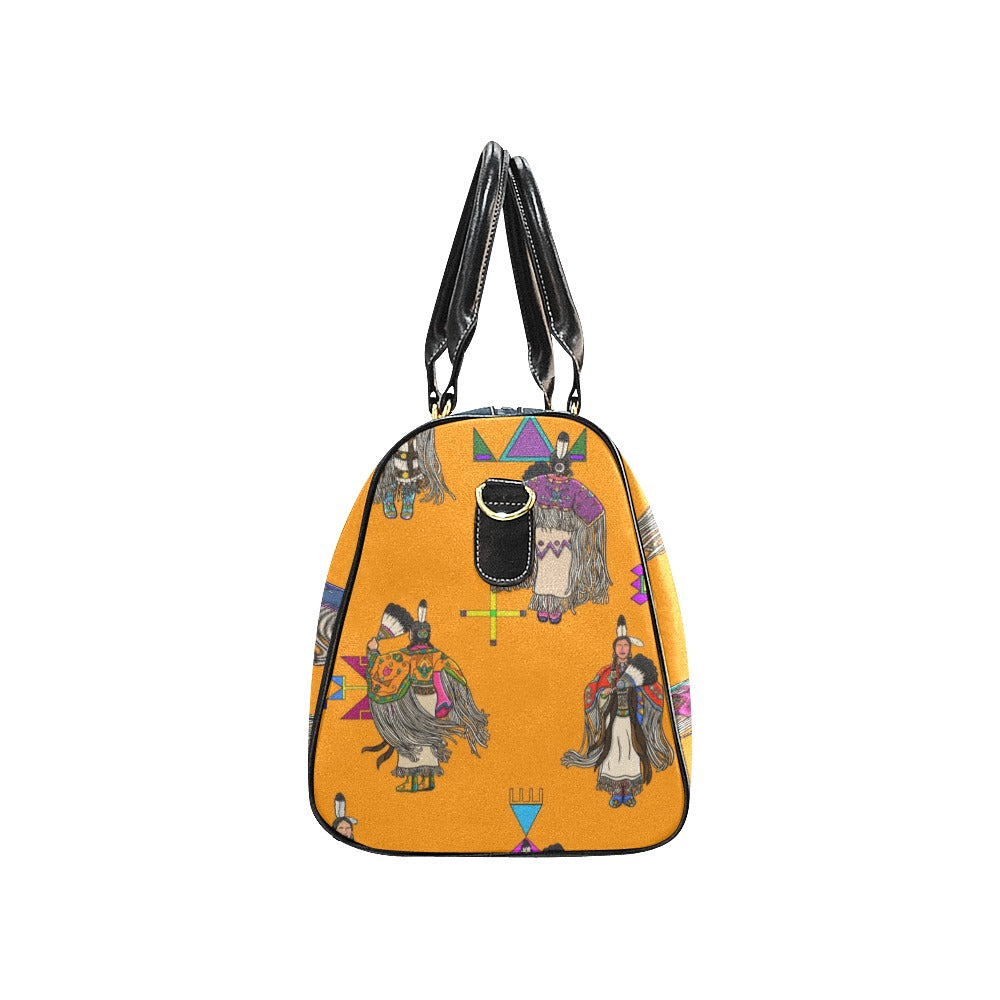 Women's Tradish Dancers Orange Waterproof Travel Bag/Small