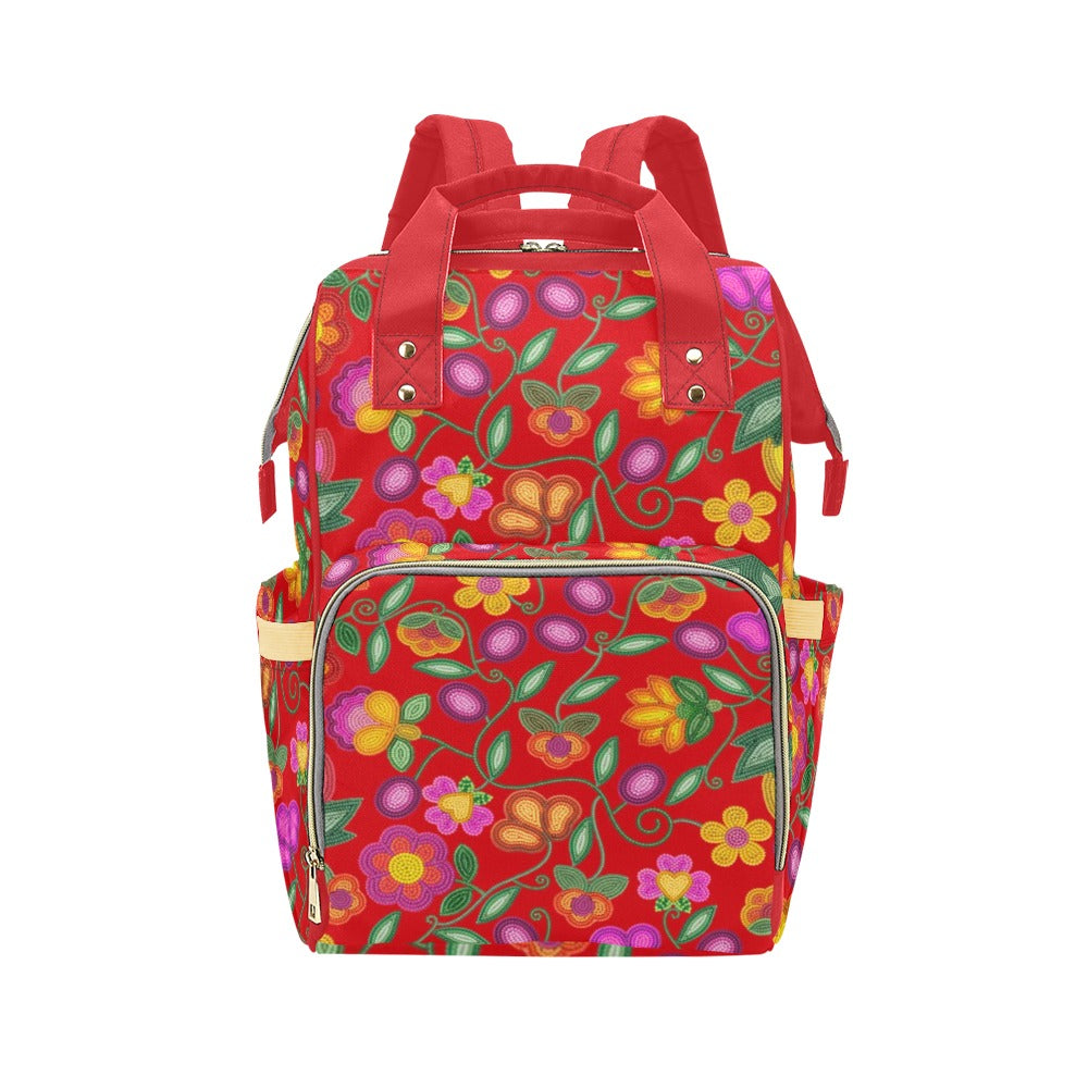 Boreal Bounty Red Multi-Function Diaper Backpack/Diaper Bag