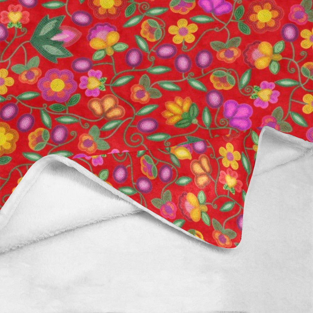 Boreal Bounty Red Ultra-Soft Micro Fleece Blanket 50"x60"