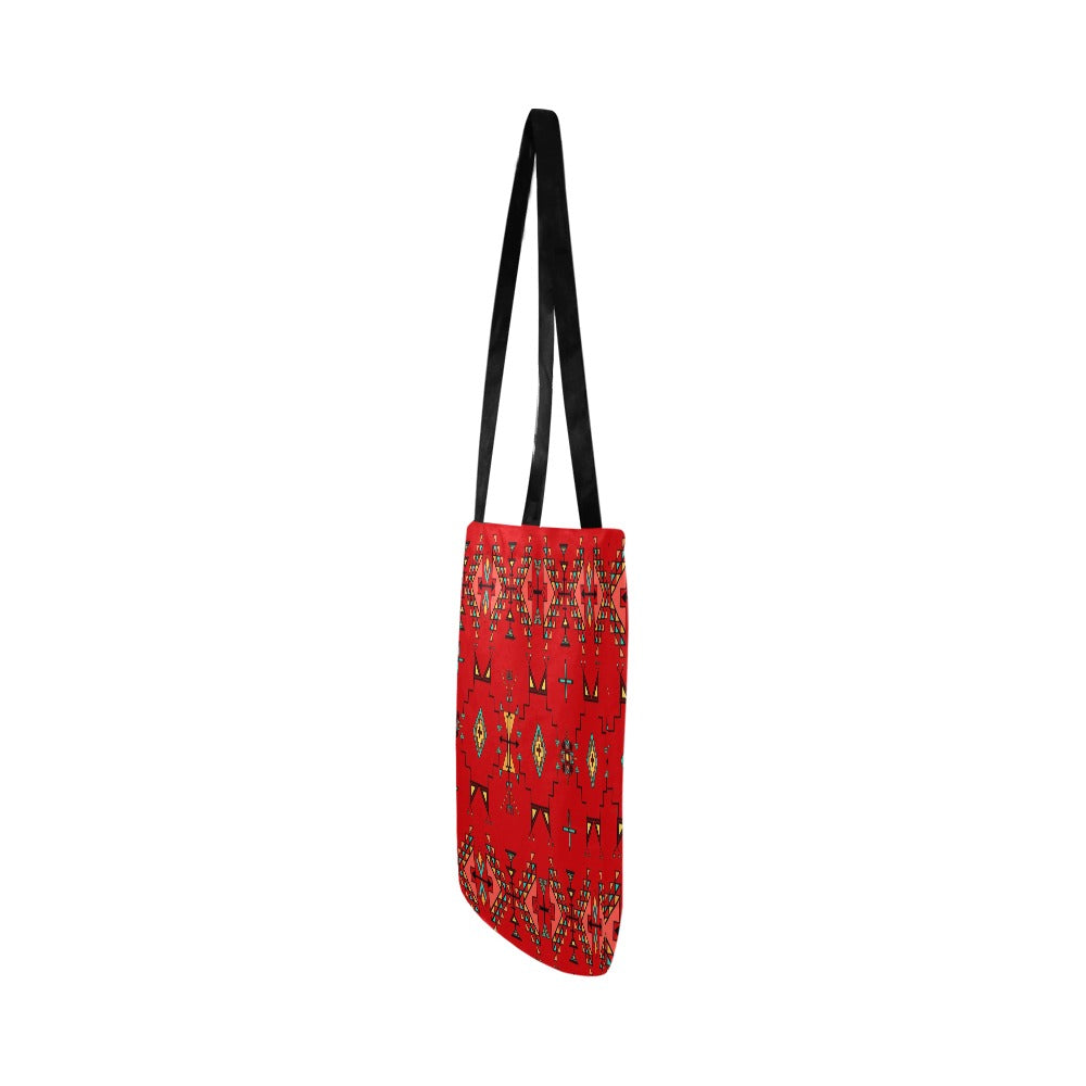 Thunder Flight Red Reusable Shopping Bag (Two sides)