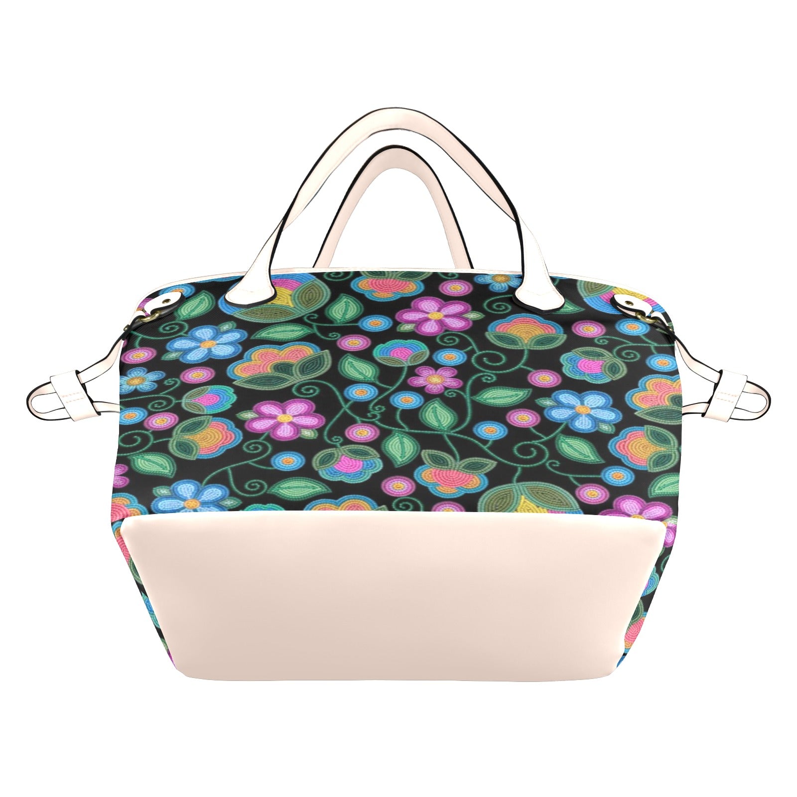 Turquoise Sunbeam Clover Canvas Tote Bag
