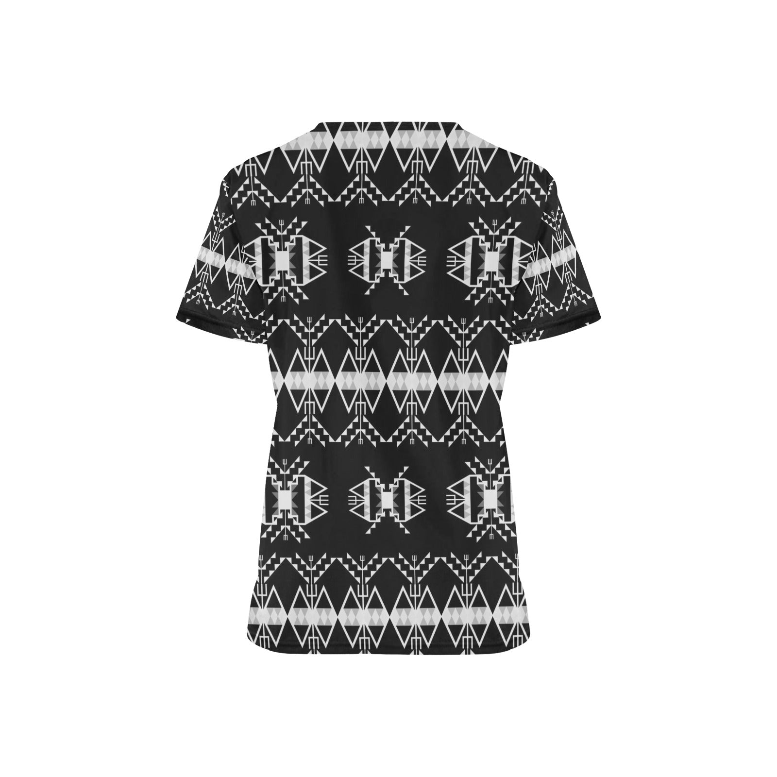 Sacred Trust Black Scrub Top