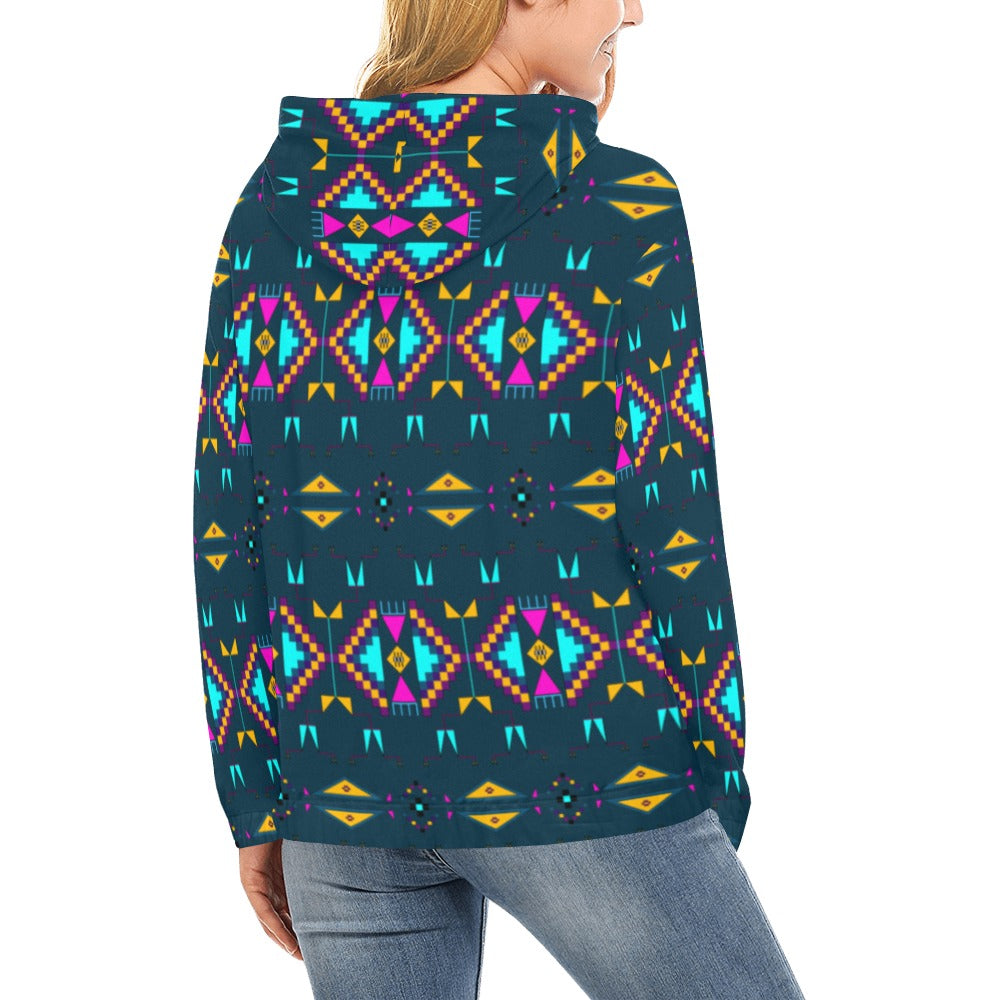 Rite of Passage Dark Teal Hoodie for Women (USA Size)
