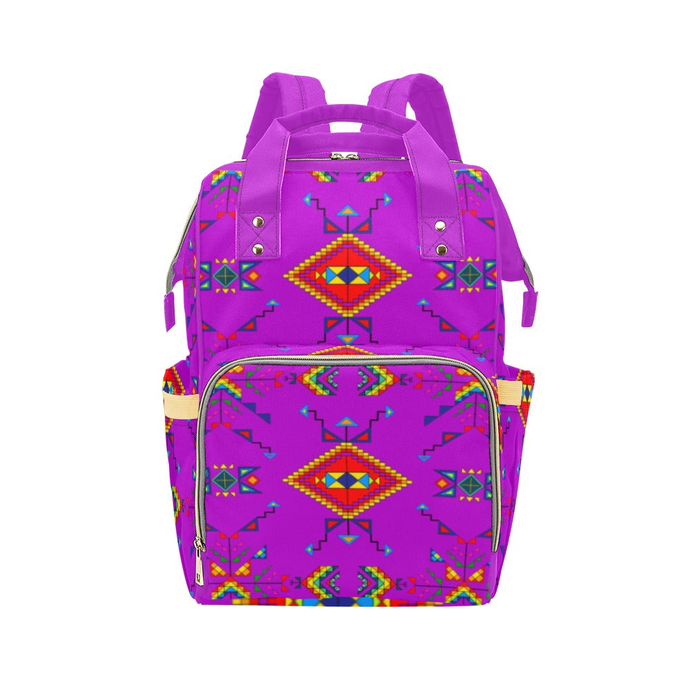 Buffalo Jump Purple Multi-Function Diaper Backpack/Diaper Bag
