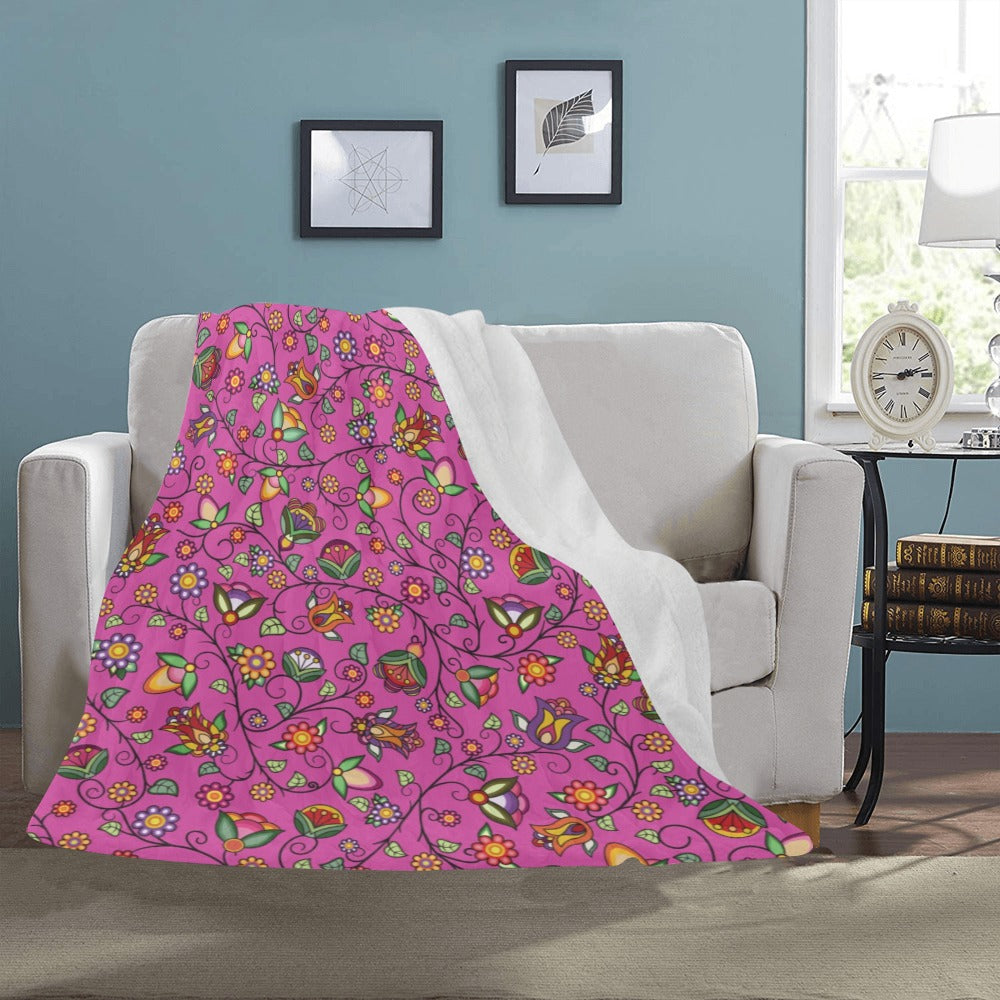 Heartbeat Petals Pink Ultra-Soft Micro Fleece Blanket 50"x60"