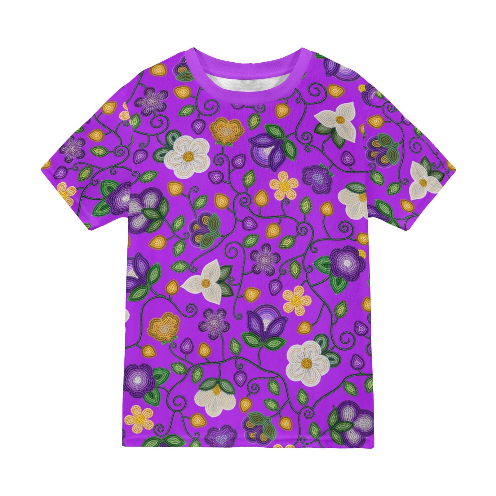 Midnight Moss Bloom Purple T-shirt for Men