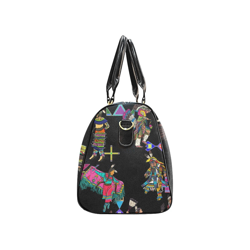 Grand Entry Dancers Black Waterproof Travel Bag/Small