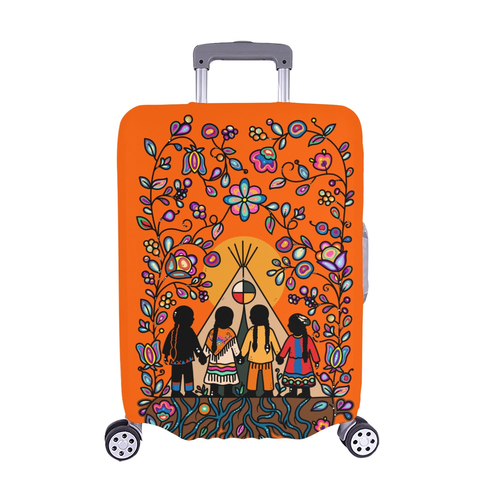 Rooted in Culture Luggage Cover/Extra Large 28"-30"