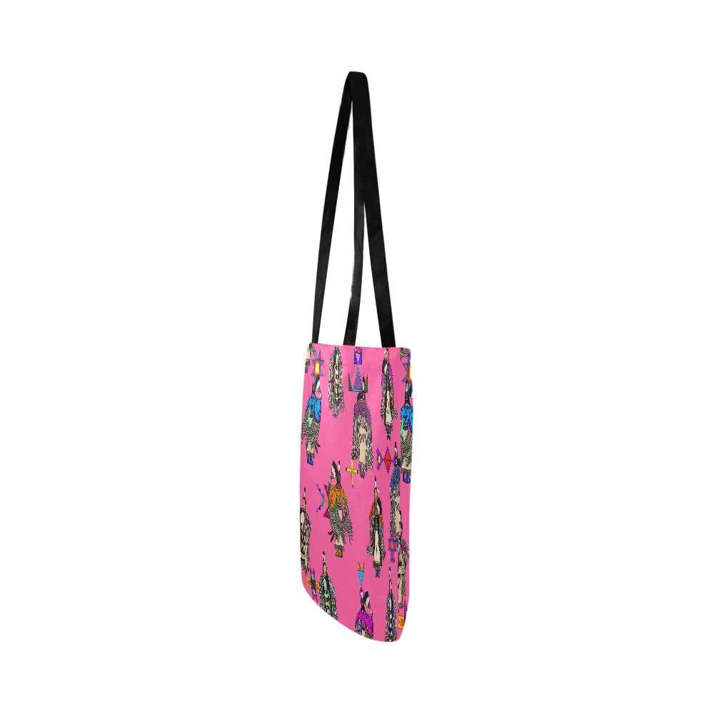 Women's Tradish Dancers Pink Reusable Shopping Bag (Two sides)