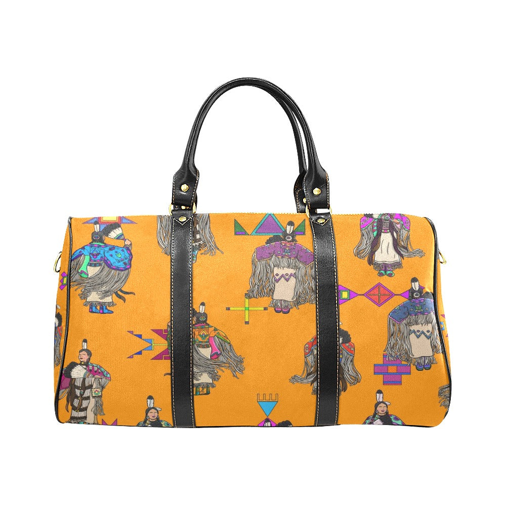 Women's Tradish Dancers Orange Waterproof Travel Bag/Small