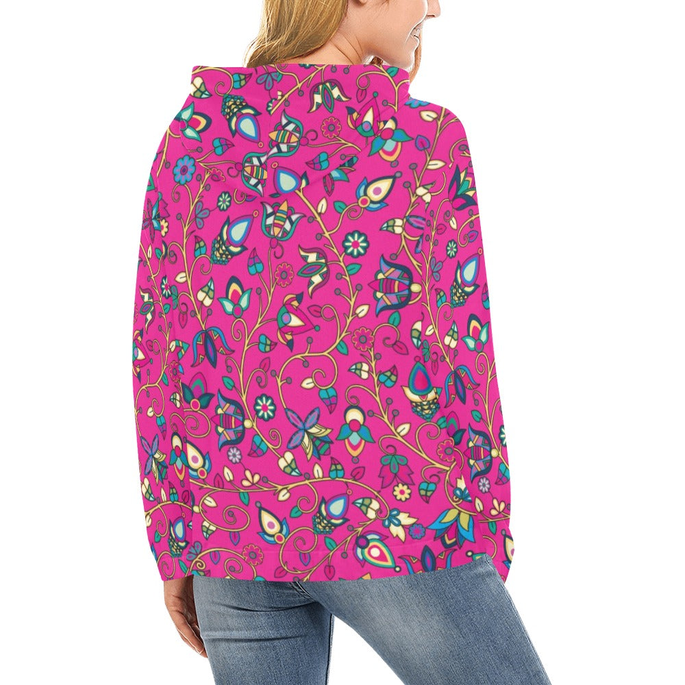 Thorny Path Pink Hoodie for Women (USA Size)