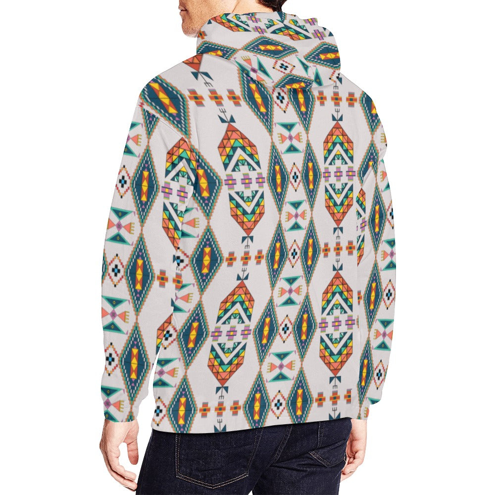 Travois Tipi Grey Hoodie for Men (USA Size)