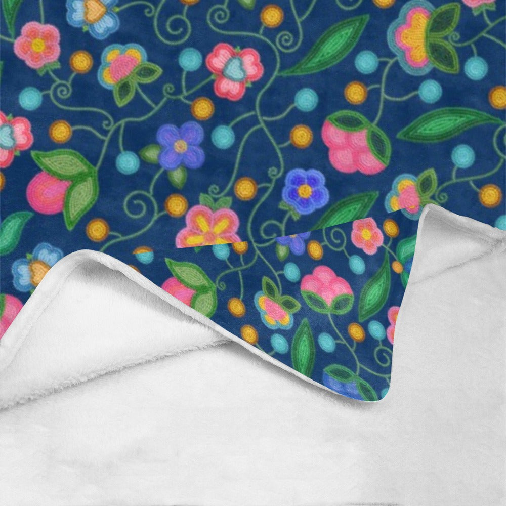Skyberry Serenade Navy Ultra-Soft Micro Fleece Blanket 60"x80"