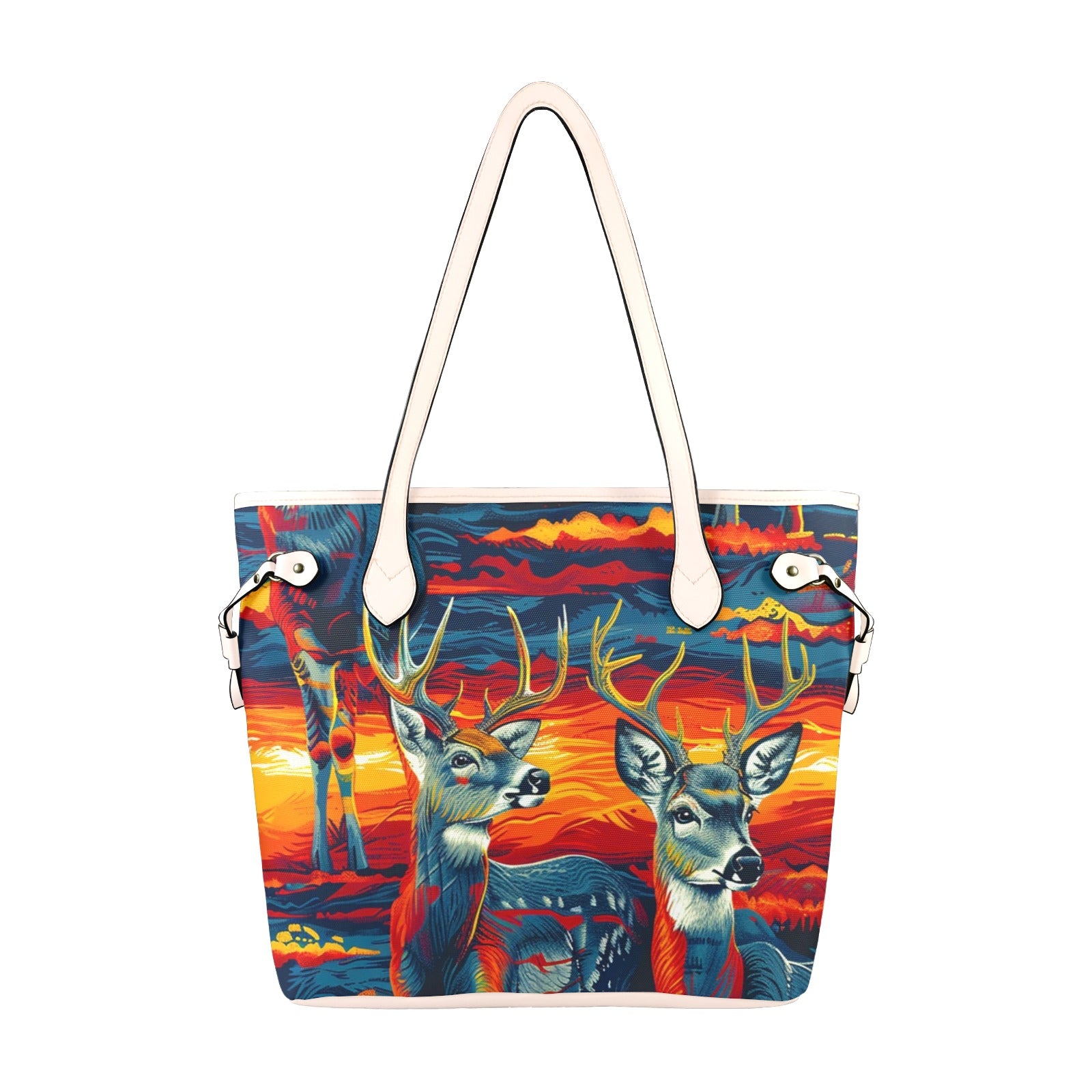 Nosey Bucks Clover Canvas Tote Bag