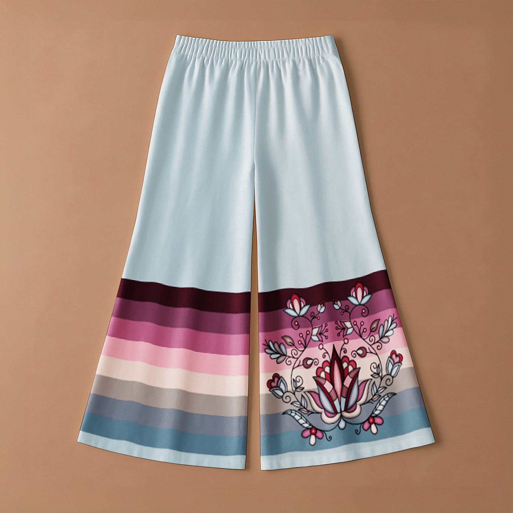 Winter Roseblush Ribbon Pants