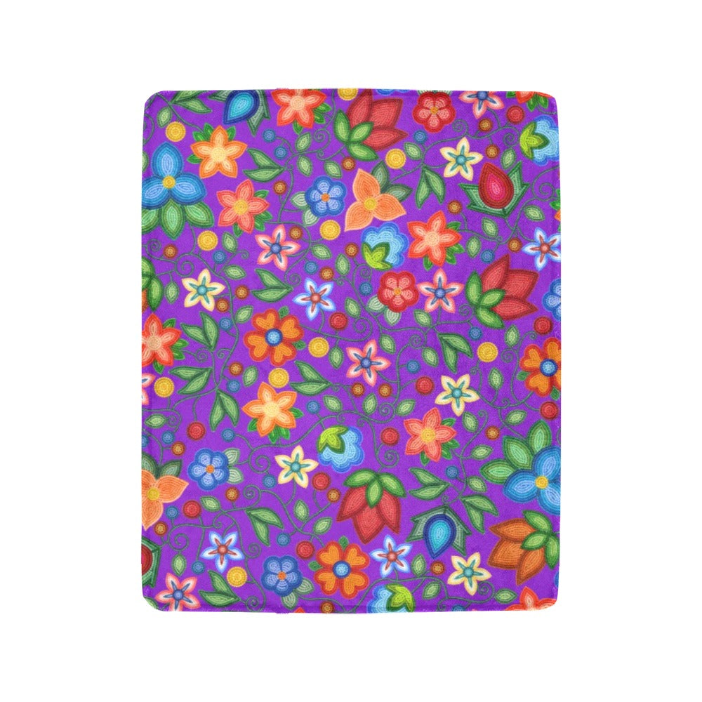 Morning Harmony Purple Ultra-Soft Micro Fleece Blanket 40"x50"