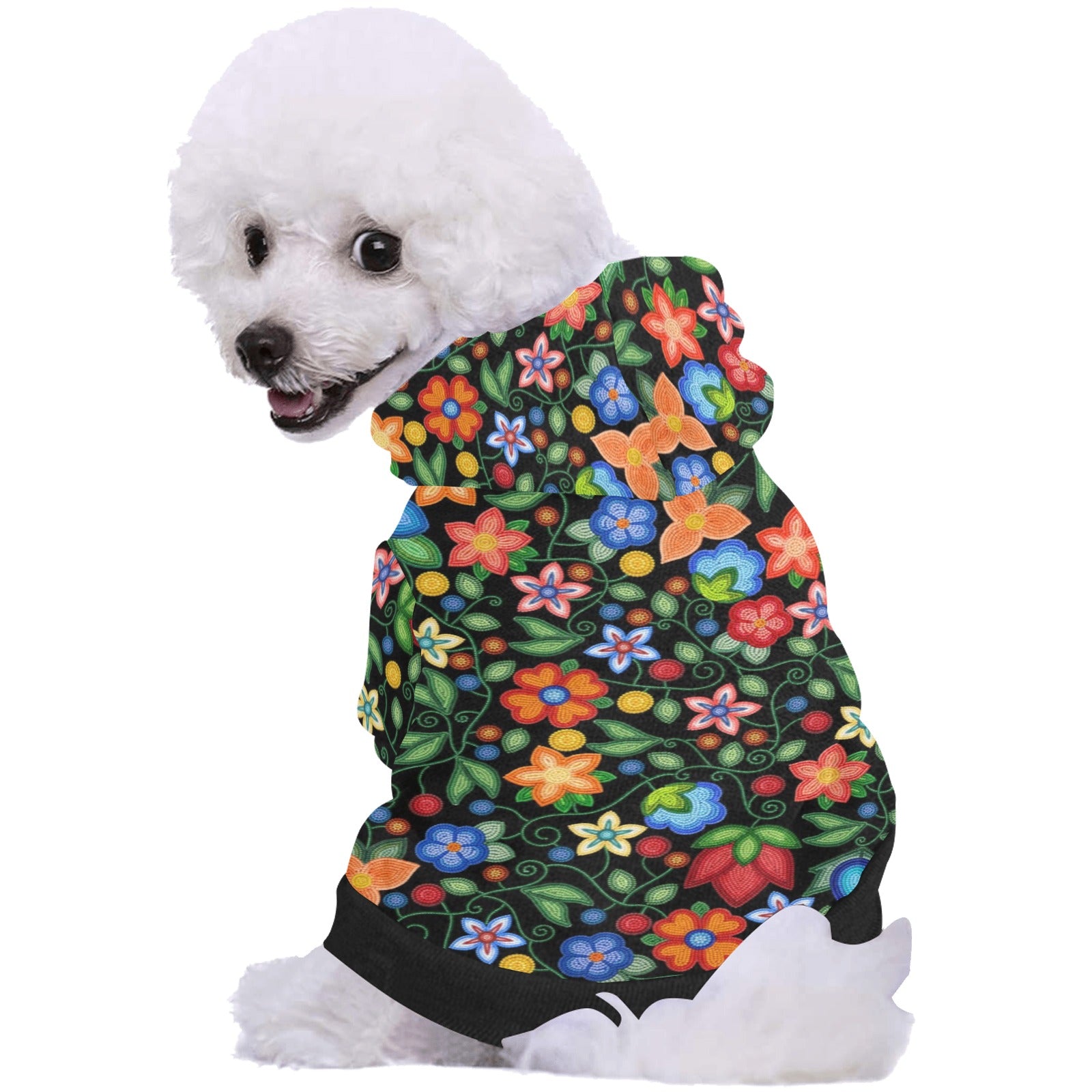 Morning Harmony Black Pet Dog Hoodie